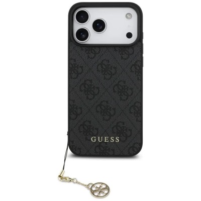 други,аксесоари,guess,4g,charms,collection,magsafe,iphone,17,pro,max,phone,case,black,(black)