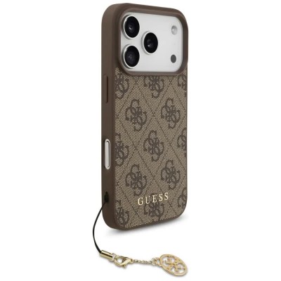 други,аксесоари,guess,4g,charms,collection,magsafe,iphone,17,pro,phone,case,brown,(brown)