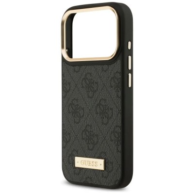 други,аксесоари,guess,4g,logo,plate,magsafe,iphone,17,pro,phone,case,black,(black)