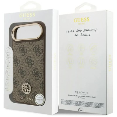 други,аксесоари,guess,4g,strass,logo,magsafe,iphone,air,phone,case,brown,(brown)