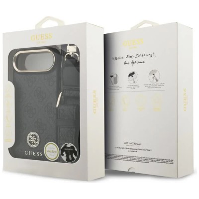 други,аксесоари,guess,4g,strass,logo,metal,buttons,magsafe,iphone,air,phone,case,black,(black)