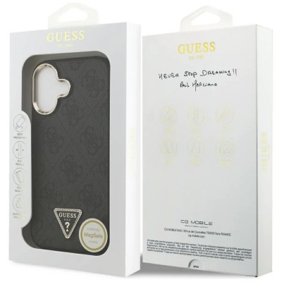 други,аксесоари,guess,4g,triangle,logo,magsafe,iphone,17,phone,case,black,(black,gold)