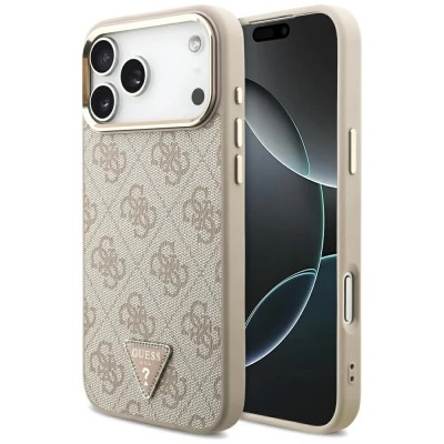 други,аксесоари,guess,4g,triangle,logo,magsafe,iphone,17,pro,max,phone,case,pink,(pink,gold)
