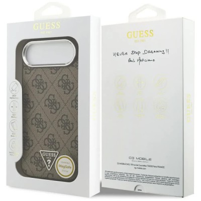 други,аксесоари,guess,4g,triangle,logo,magsafe,iphone,air,phone,case,brown,(brown)