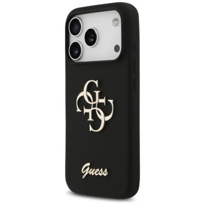 други,аксесоари,guess,big,4g,script,iphone,17,pro,phone,case,black,(black)