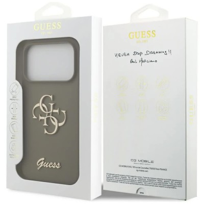други,аксесоари,guess,big,4g,script,iphone,17,pro,phone,case,brown,(brown)