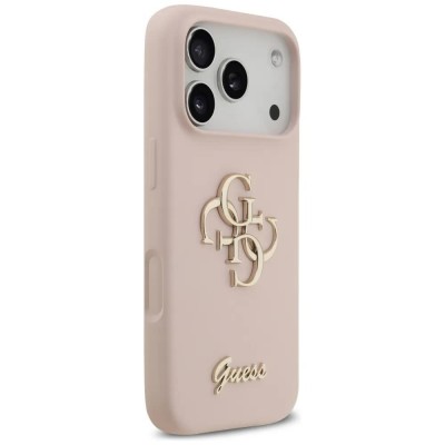 други,аксесоари,guess,big,4g,script,iphone,17,pro,phone,case,pink,(pink)