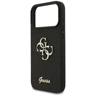 други,аксесоари,guess,fixed,glitter,big,4g,iphone,17,pro,max,phone,case,black,(black)
