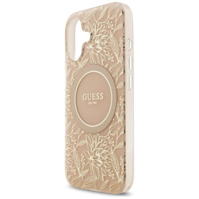 други,аксесоари,guess,iml,flowers,electro,pearl,strap,magsafe,iphone,17,phone,case,pink,(pink)