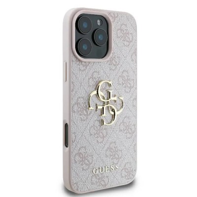 други,аксесоари,guess,guhcp16x4gmgpi,4g,big,logo,iphone,16,pro,max,6.9´´,phone,case,pink,(pink)
