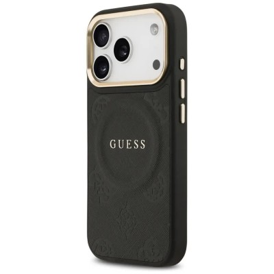 други,аксесоари,guess,peony,hot,stamp,magsafe,iphone,17,pro,phone,case,black,(black)