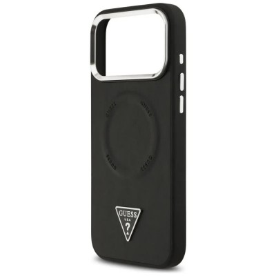други,аксесоари,guess,triangle,logo,magsafe,iphone,17,pro,phone,case,black,(black)