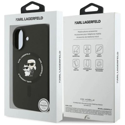 други,аксесоари,karl,lagerfeld,karl&choupette,ring,magsafe,iphone,17,phone,case,black,(black)