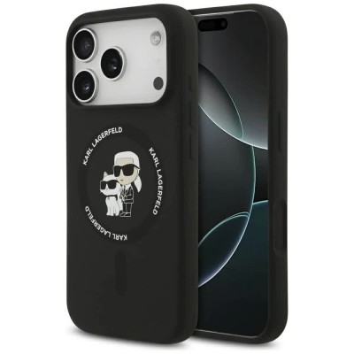 други,аксесоари,karl,lagerfeld,karl&choupette,ring,magsafe,iphone,17,pro,phone,case,black,(black)