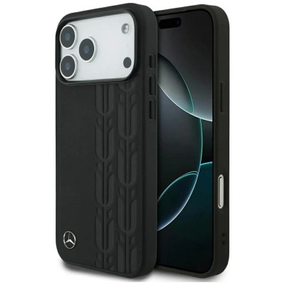 други,аксесоари,mercedes,leather,laurel,leaves,magsafe,iphone,17,pro,max,phone,case,black,(black)
