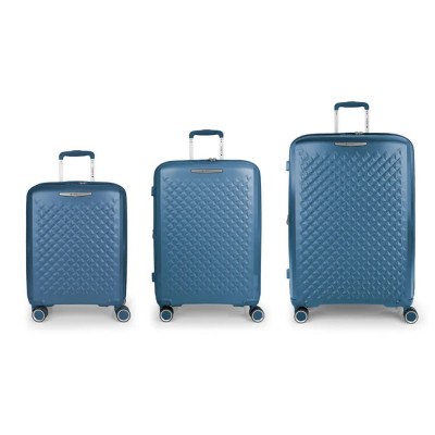 куфари,gabol,queens,spinner,tsa,expandable,224.2l,trolley,bag,3,units,blue,(blue)