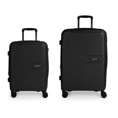 куфари,gabol,steady,spinner,expandable,113.8l,trolley,bag,2,units,black,(black)