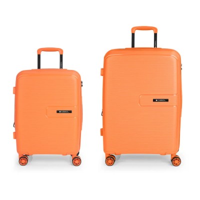 куфари,gabol,steady,spinner,expandable,113.8l,trolley,bag,2,units,orange,(orange)
