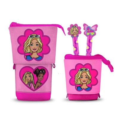 ученически,принадлежности,karactermania,barbie,flower,pencil,case,pink