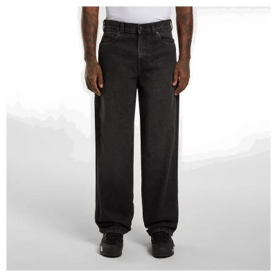 дънки,мъжки,панталони,дамски,панталони,dickies,958,baggy,tapered,work,jeans,black,(black,wash,faded)