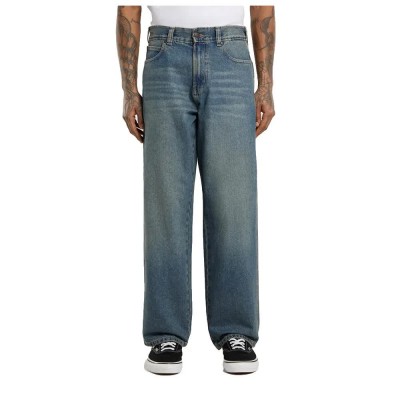 дънки,мъжки,панталони,dickies,958,baggy,tapered,work,jeans,blue,(khaki,tinted,blue)