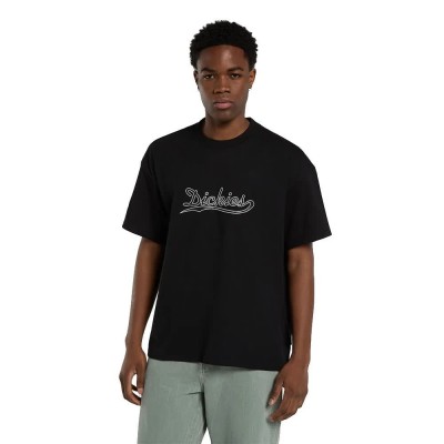тениска,мъжки,тениски,дамски,тениски,dickies,loose,wave,short,sleeve,t,shirt,black,(black)