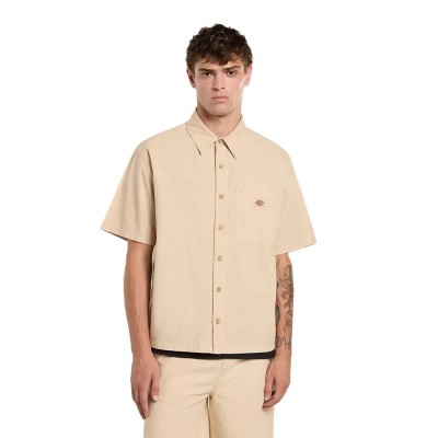 риза,с,къс,ръкав,дамски,ризи,мъжки,ризи,dickies,vernal,short,sleeve,shirt,beige,(wood,ash)