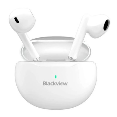 слушалки,слушалки,blackview,airbuds,6,wireless,earphones,white