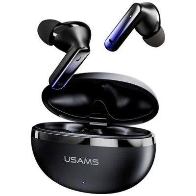 слушалки,слушалки,usams,echo,e02,wireless,earphones,black