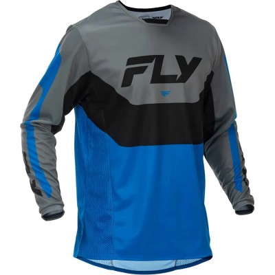 блуза,с,дълъг,ръкав,мъжки,тениски,дамски,тениски,fly,racing,kinetic,long,sleeve,jersey,blue,grey,(black,blue,grey)