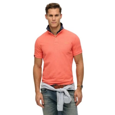 мъжки,блузи,с,яка,superdry,vint,destroy,short,sleeve,polo,refurbished,orange,(hot,coral)