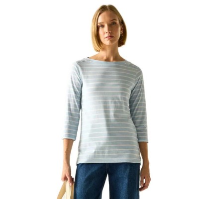 тениска,мъжки,тениски,дамски,тениски,regatta,bayletta,ii,3,4,sleeve,t,shirt,blue,(skyway,white,stripe)