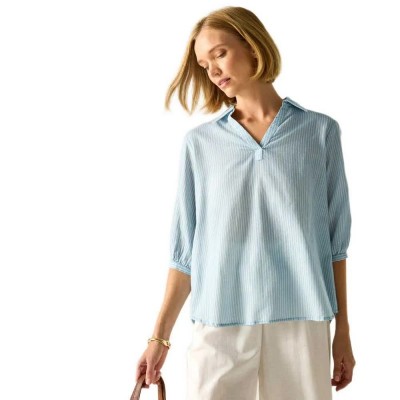 дамски,блузи,regatta,nofino,long,sleeve,blouse,blue,(skyway,white,stripe)