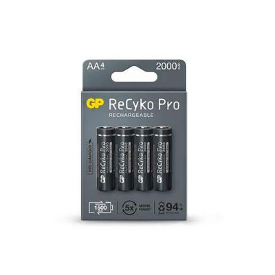 батерии,gp,batteries,210aahcbepro,cb4,gp,rechargeable,battery,4,units,clear,(black)