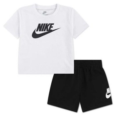 детски,екипи,nike,club,short,sleeve,set,white,black,(black,white)