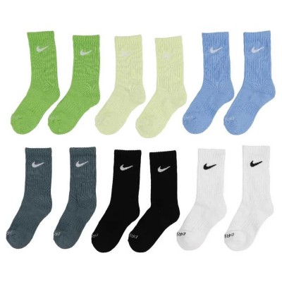 чорапи,мъжки,чорапи,дамски,чорапи,nike,dri,fit,performance,basic,crew,socks,6,pairs,multicolor,(mean,green)