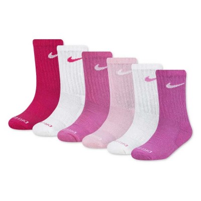 чорапи,мъжки,чорапи,дамски,чорапи,nike,dri,fit,performance,basic,crew,socks,6,pairs,multicolor,(vivid,pink)