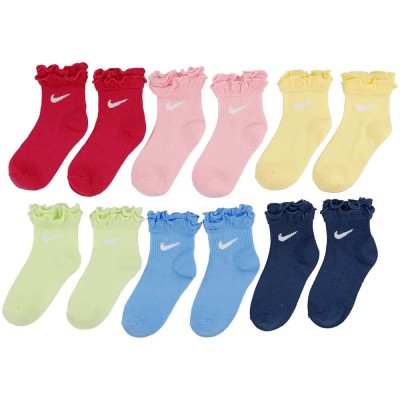чорапи,мъжки,чорапи,дамски,чорапи,nike,ruffle,ankle,socks,6,pairs,multicolor,(vivid,pink)