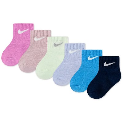 детски,чорапи,мъжки,чорапи,дамски,чорапи,nike,swoosh,infant,ankle,socks,6,pairs,multicolor,(light,magenta)