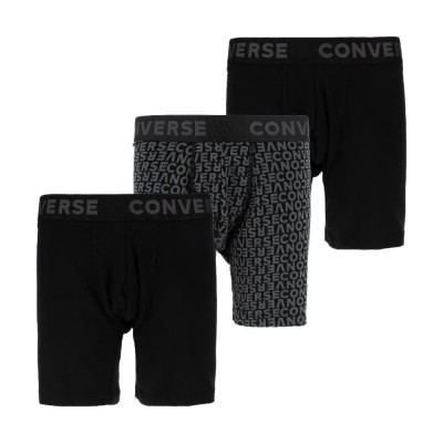 детски,боксерки,мъжко,бельо,converse,kids,monogrammed,bb,boxers,3,units,black,(black)