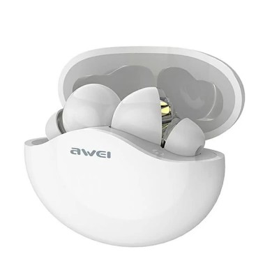 слушалки,слушалки,awei,t12tws,wireless,earphones,white,(white)