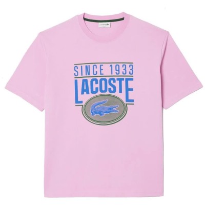 тениска,мъжки,тениски,lacoste,th7315,short,sleeve,t,shirt,refurbished,pink,(gelato)