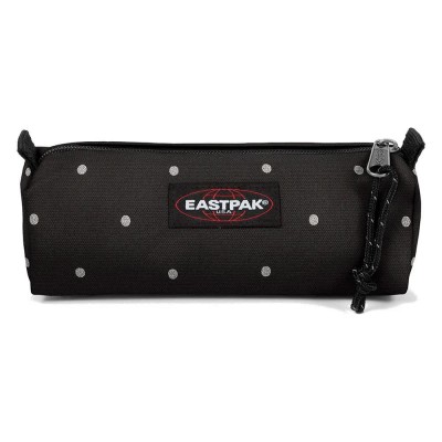 канцеларски,принадлежности,eastpak,benchmark,single,pencil,case,black,(dots,black,silver)