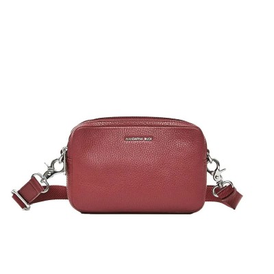 чанти,за,през,рамо,mandarina,duck,mellow,leather,camera,flat,crossbody,grape