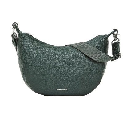 чанти,за,през,рамо,mandarina,duck,mellow,leather,hobo,small,crossbody,pine,green