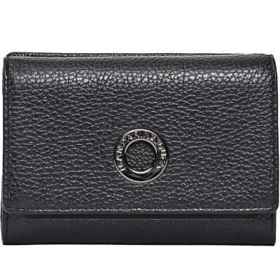 портфейли,и,портмонета,mandarina,duck,mellow,leather,medium,trifold,wallet,black,(nero)