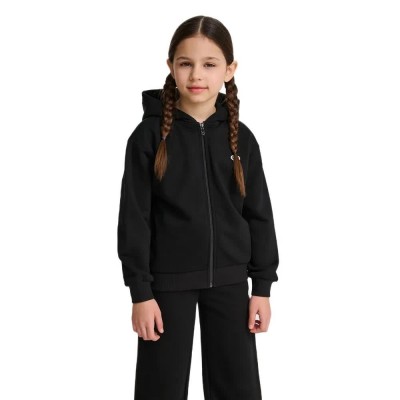 блуза,детски,блузи,hummel,loose,bee,full,zip,sweatshirt,black,(black)