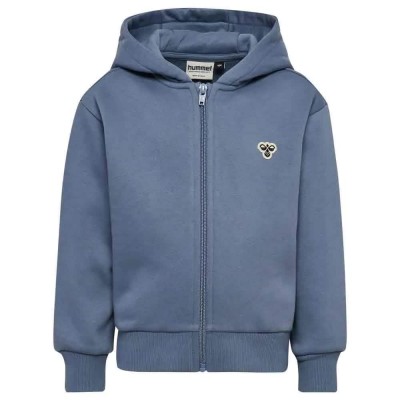 блуза,детски,блузи,hummel,loose,bee,full,zip,sweatshirt,blue,(flint,stone)