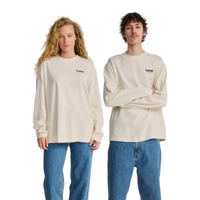 тениска,мъжки,тениски,дамски,тениски,hummel,loose,sw,long,sleeve,t,shirt,beige,(tofu)