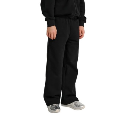 анцуг,детски,панталони,hummel,loose,wide,leg,bee,sweat,pants,black,(black)